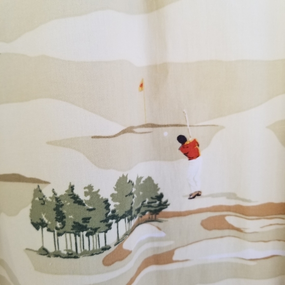 Campia Men’s Golf Print Shirt Short Sleeve Size Lg - Picture 10 of 11